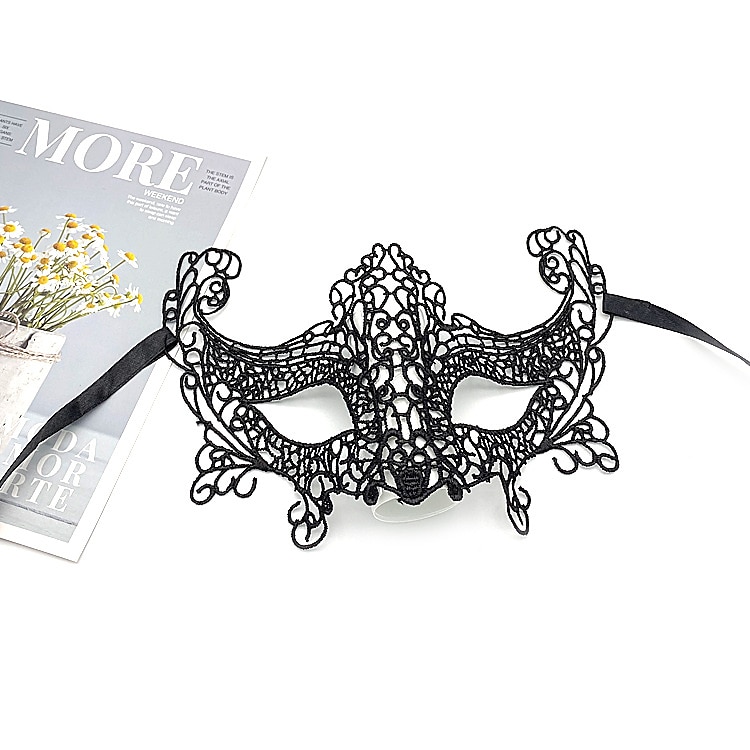 10 stk blondermaske for voksen fest halvansiktsmasket ball kvinners halloween rekvisitter svart morsom øyemaske 2025 - $19.49 –P5