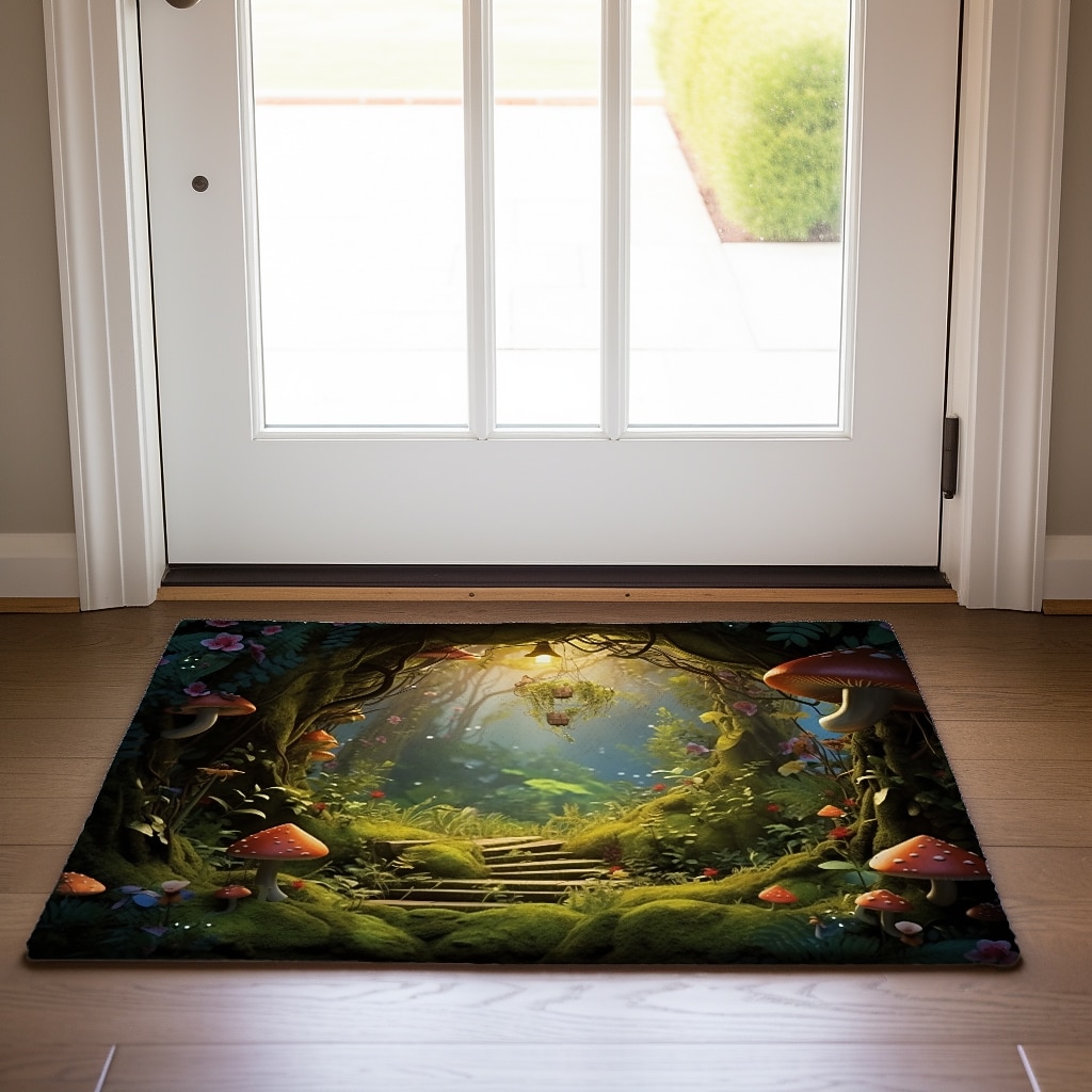 Mushrooms Forest Doormat Floor Mats Washable Rugs Kitchen Mat Non-Slip Oil Proof Rug Indoor Outdoor Mat Bedroom Decor Bathroom Mat Entrance Rug 2026 - $20.99 –P13