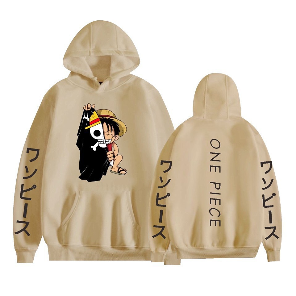 One Piece Monkey D.Luffy Roronoa Zoro Tony Tony Chopper Sweat à capuche Dessin Animé Manga Animé Poche avant Art graphique Pour Couple Homme Femme Adulte Carnaval Mascarade Estampage à chaud Casual de 2025 ? $29.99 –P10
