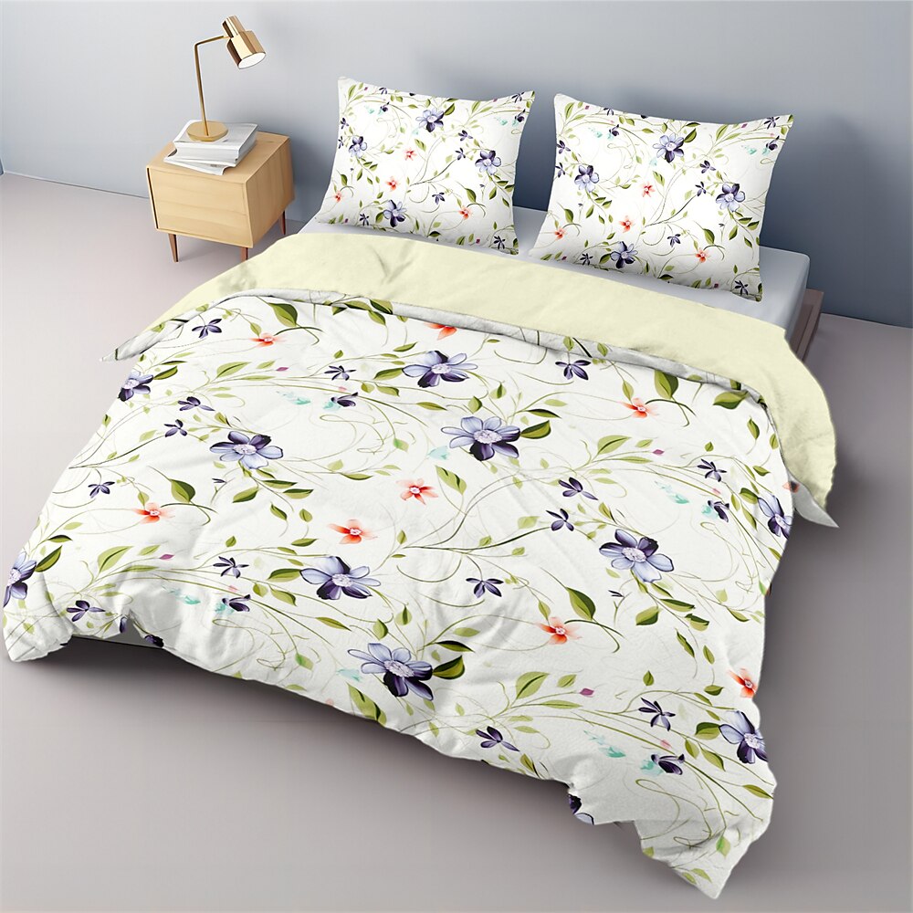 100% Cotton Duvet Cover Set Floral Pattern Comforter Set Soft 3-Piece Luxury Bedding Set Home Decor Dusk Bedding Gift King Queen Full Size 2025 - $60.99 –P5