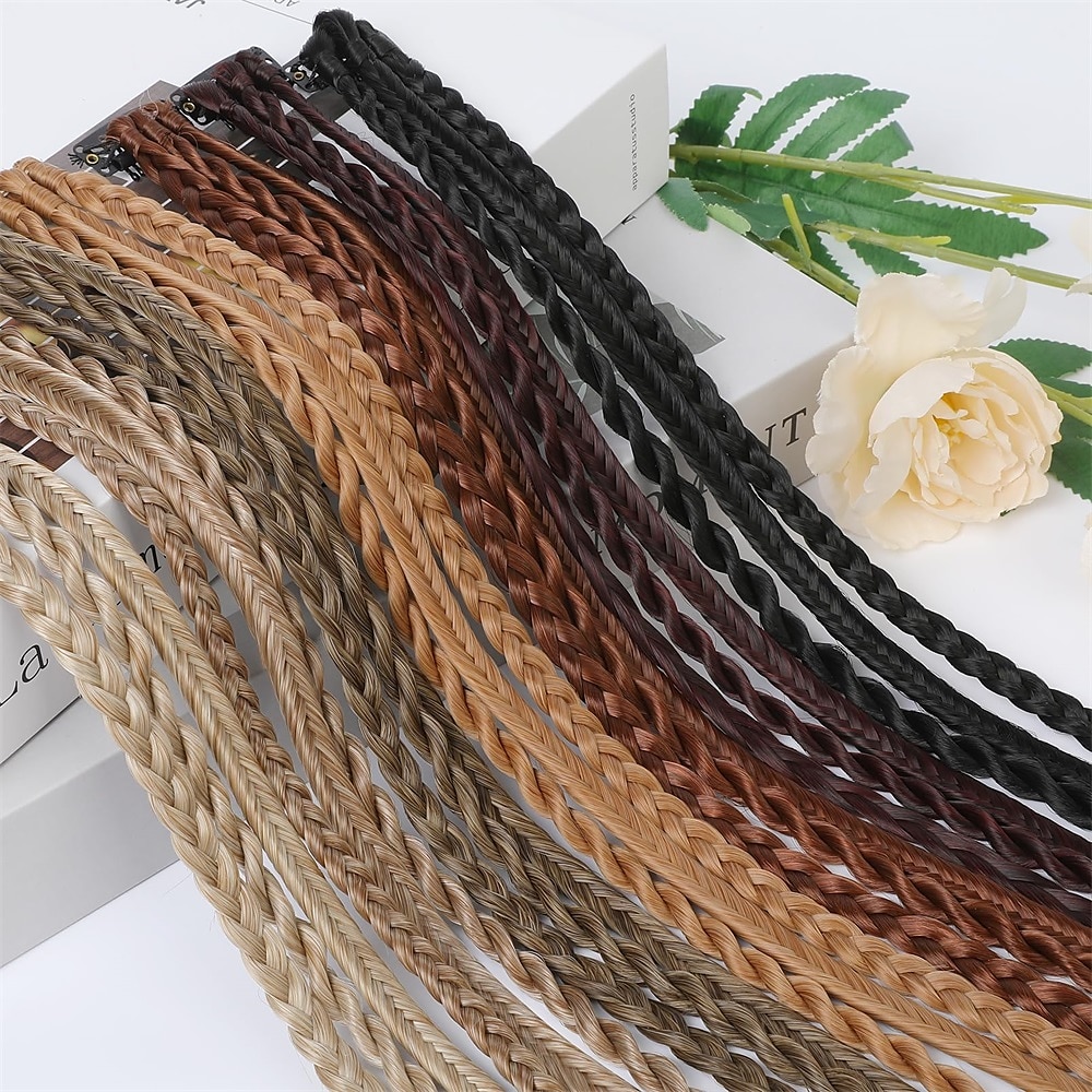 extensions de cheveux à clipser reecho 6 pcs extensions de cheveux à clips tresses de bébé tresses pour l'été et la fête 22 postiches synthétiques longues et douces naturelles de 2025 ? $28.99 –P2