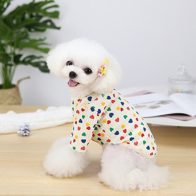 Koirat Kissat Takit Takki Muoti söpö tyyli Talvi Lämmin Pehmeä Pestävä Mukava ulko- Urheilu Koiran vaatteet for Bichon Frise Villakoira Pomeranian Pienelle lemmikille papillon 2025 - $26.99 –P4