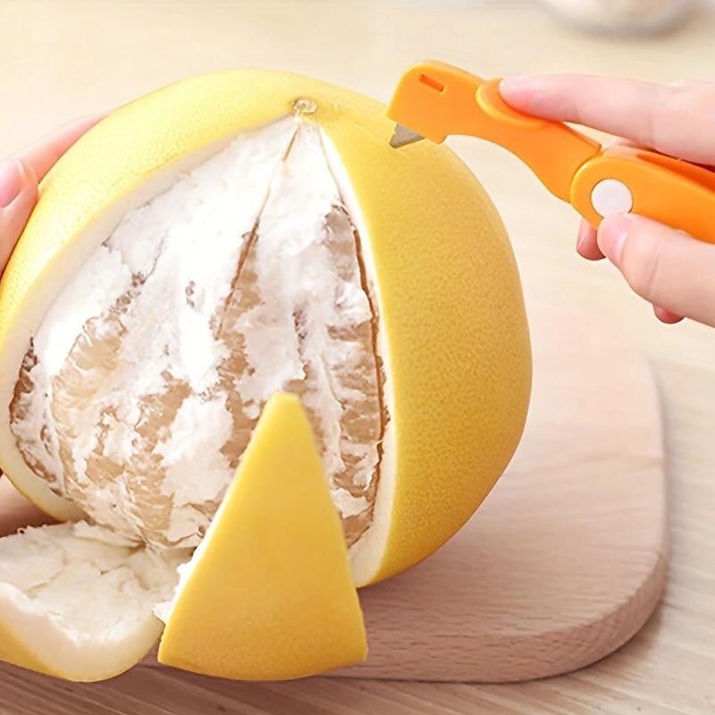 1 stuks, sinaasappelschiller, plastic sinaasappelschiller, vingergrapefruitschillen, granaatappelschiller, eenvoudige citroenschiller, grapefruitschiller, creatieve snijder, sinaasappelschiller met 2025 - $8.99 –P4