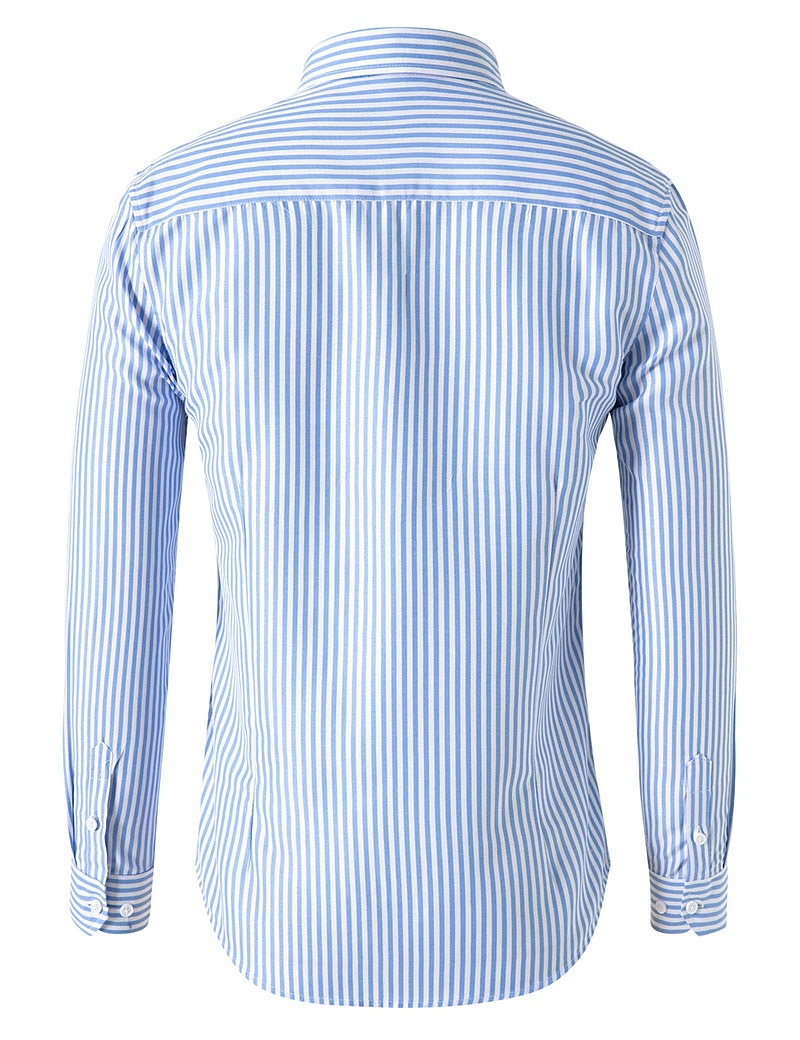 Men's Shirt Dress Shirt Button Down Shirt Black White Red Long Sleeve Stripes Lapel Spring &  Fall Office & Career Wedding Party Clothing Apparel 2025 - $21.99 –P2