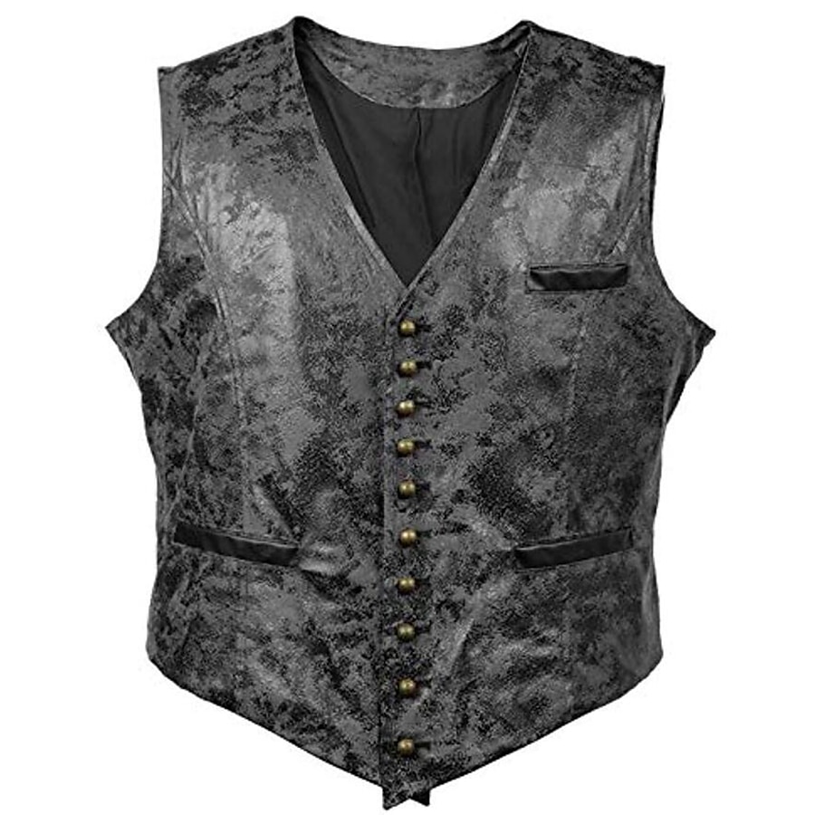 Retro 18. století 19. století Kamizelka Vesta Kovbojský klobouk Západní kovboj Pevná barva Pánské Karneval Plesová maškaráda Karneval Večírek Plesová maškaráda Dospělé Vesta Klobouk Jaro Podzim Zima 2025 - $79.99 –P6