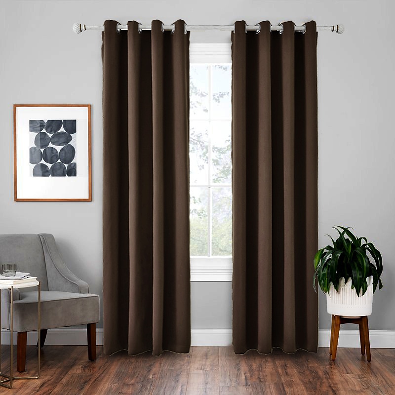Cortina blackout cinza com 1 painel, cortinas com isolamento térmico para quarto e sala de estar, série ikea de 2025 por $19.99 –P19