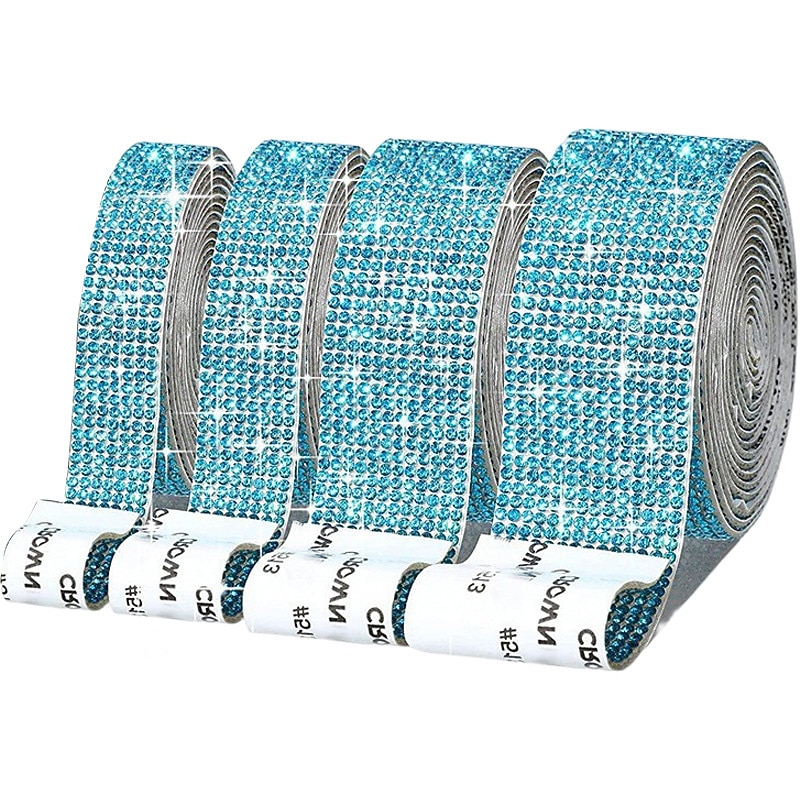 Bling Crystal Drill Rhinestone Shiny Colorful Artificial DiamondCar Sticker Handmade Diy Making Car Decoration 1yard 91cm 2025 - $15.99 –P14