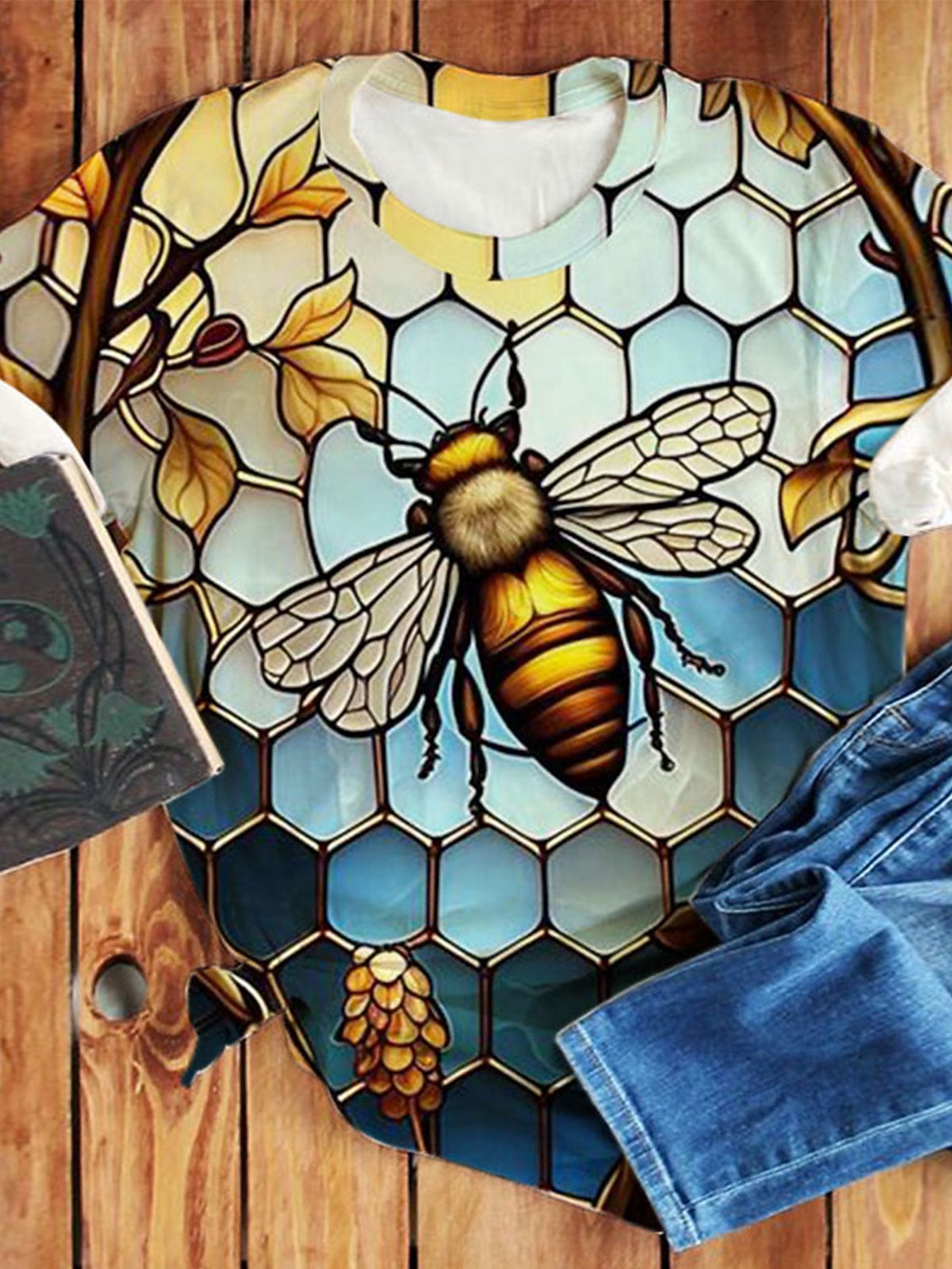 Women's T Shirt Fashion Floral Print Short Sleeve Regular Tops Round Neck Daily Weekend Yellow Blue Orange Summer 2025 - $19.99 –P2