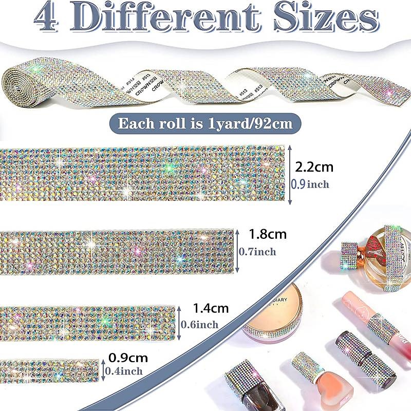 Bling Crystal Drill Rhinestone Shiny Colorful Artificial DiamondCar Sticker Handmade Diy Making Car Decoration 1yard 91cm 2025 - $15.99 –P10