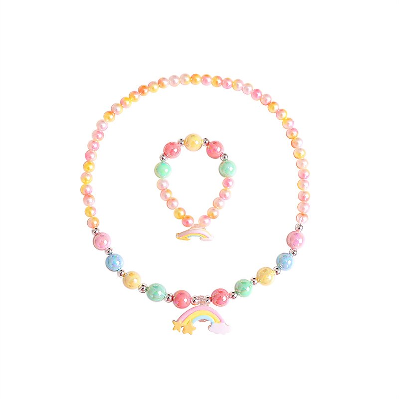 Festival Performance Requisiten Prinzessin Kleid Zubehör Set Meerjungfrau farbiger Schmuck Mädchen Kleid Zubehör Kinder 2025 - $11.99 –P15