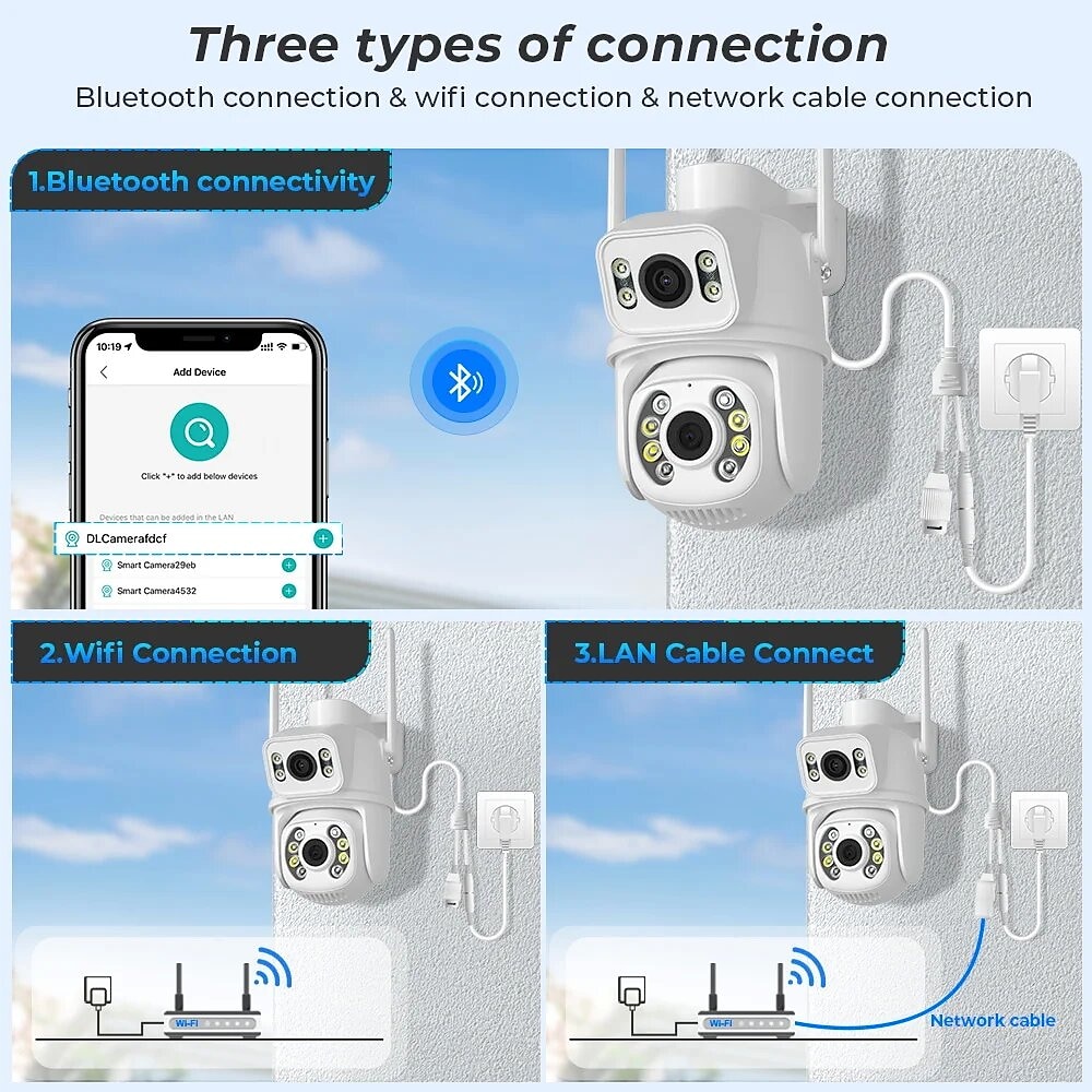 DIDSeth 8MP 4K Wifi PTZ Camera Dual-Lens Video Surveillance Protection Ai Human Monitor Night Vision Outdoor Security CCTV Cam 2025 - $71.99 –P5