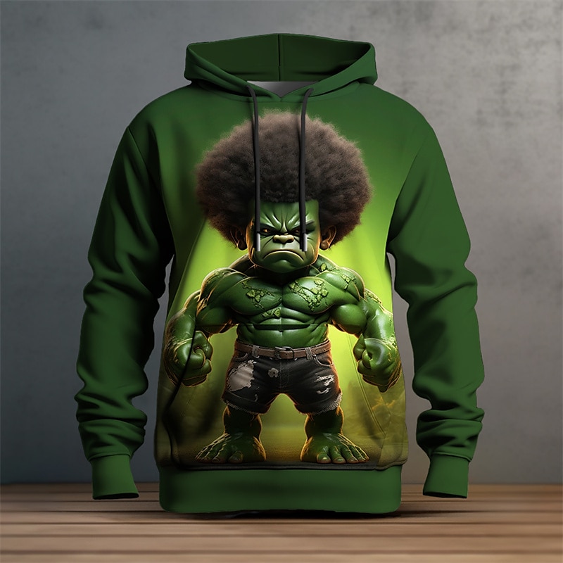 Hombre Graphic Caricatura Sudadera Sudaderas Sudadera Manga Larga Sudadera con capucha Con Capucha Moda Impresión 3D Vacaciones Deporte Festivos Negro Azul Marino Estampado Bolsillo delantero 2025 - $31.99 –P1