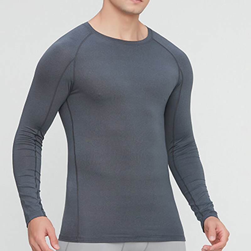 Per uomo maglietta Maglia da palestra Maglia a compressione Camicia fitness Top da uomo Girocollo Manica lunga Sportivo Da mare Per uscire Casual / quotidiano Asciugatura rapida Traspirazione del del 2025 a $15.49 –P20