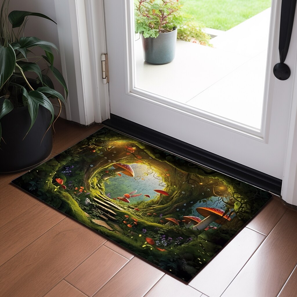 Mushrooms Forest Doormat Floor Mats Washable Rugs Kitchen Mat Non-Slip Oil Proof Rug Indoor Outdoor Mat Bedroom Decor Bathroom Mat Entrance Rug 2026 - $20.99 –P5