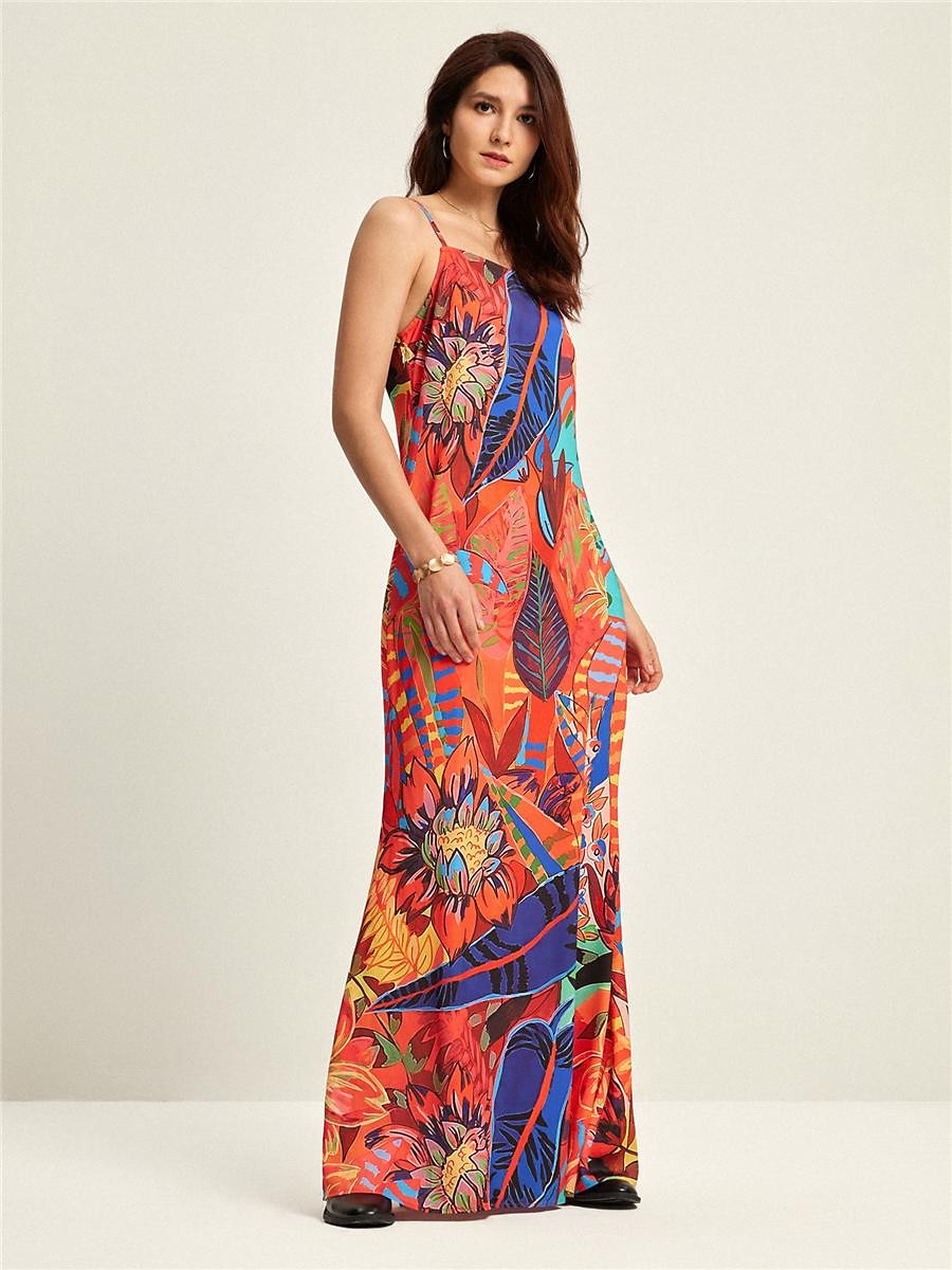 robe longue de vacances à la mode d'été à imprimé tropical de 2025 ? $61.99 –P5