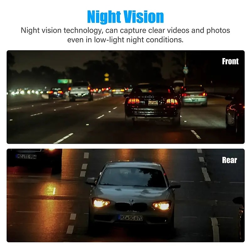 2025年 4 インチダッシュカム車 dvr 24h hd 1080p ダッシュカメラデュアルレンズビデオレコーダー 1080p ブラックボックスサイクルドライブレコーダーミラードライブレコーダー  コレクション – $45.99 –P4