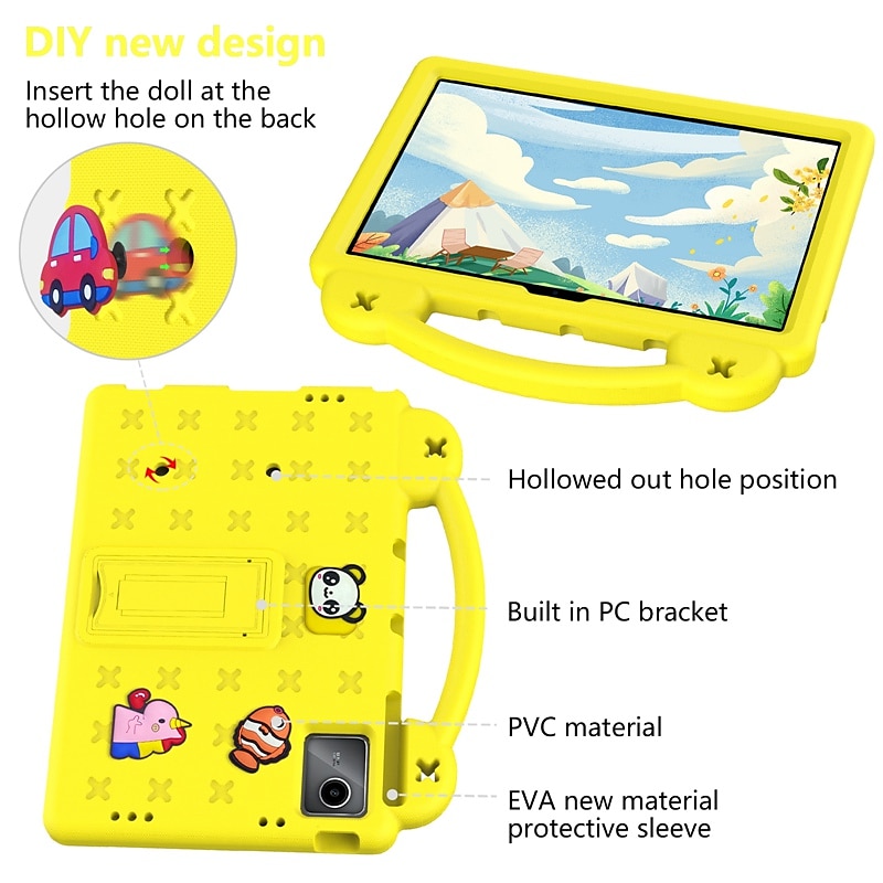 Tablet Case Cover For Samsung Galaxy Tab S9 11 inch S9 Plus 12.4" S8 S7 S6 A8 A7 A Ultra Plus FE Lite Handle with Adjustable Kickstand Shockproof 3D Cartoon Silicone 2025 - $24.99 –P7