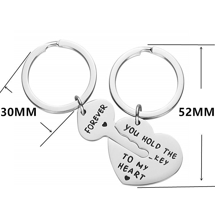 You Hold The Key to Couple Stainless Steel Keychain Valentine's Day 2025 - $12.99 –P5