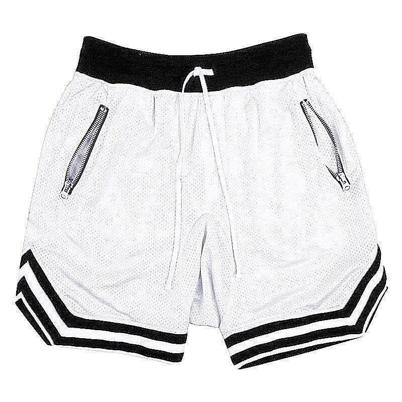Men's Basketball Shorts Gym Shorts Sport Basketball Running Casual Drawstring Elastic Waist Color Block Knee Length Gymnatics Activewear Black White Micro-elastic 2025 - $11.99 –P8
