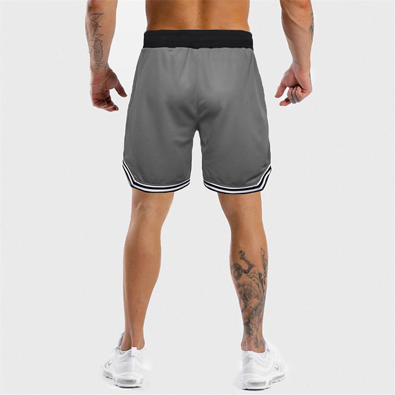 Men's Athletic Shorts Basketball Shorts Running Shorts Gym Shorts Sports Going out Weekend Breathable Quick Dry Running Casual Pocket Drawstring Elastic Waist Plain Knee Length Gymnatics Activewear 2025 - $15.49 –P11