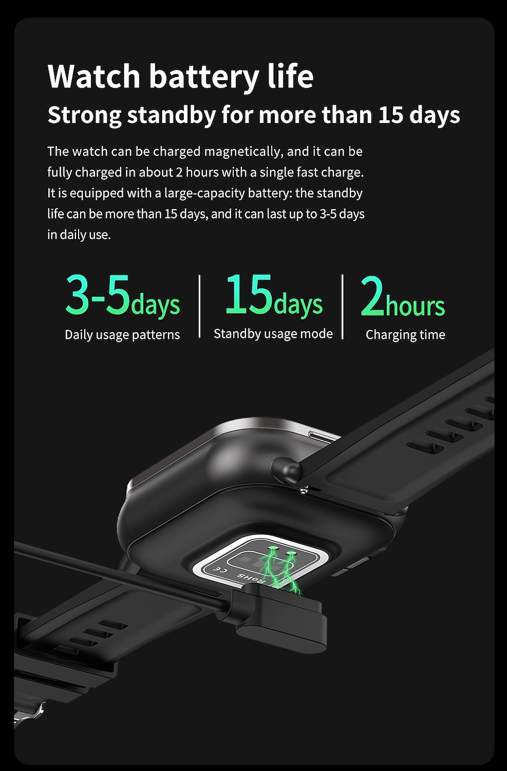iMosi D8 Smart Watch 2.01 inch Smartwatch Fitness Running Watch Bluetooth Pedometer Call Reminder Activity Tracker Compatible with Android iOS Women Men Long Standby Hands-Free Calls Waterproof IP 67 2025 - $61.99 –P16