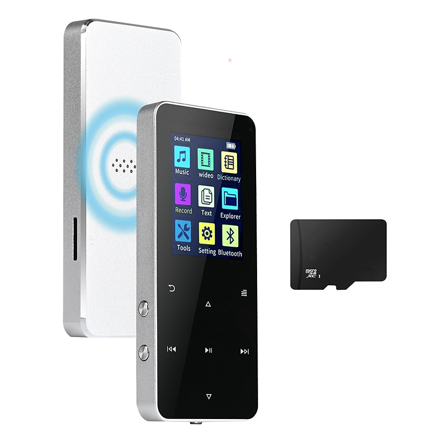 16GB 1.8 inch Met Bluetooth 5.0 MP3 Speler Full Touch Screen  MP4 Player Muziekspeler Met Ingebouwde speaker Fm Radio Recorder Video 2025 - $31.99 –P5