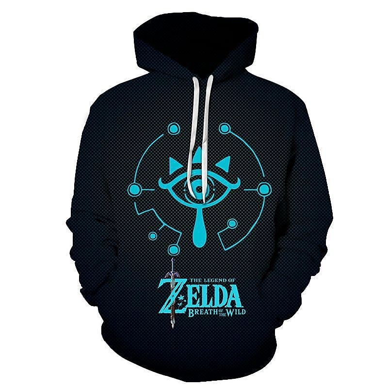 Legenden om Zelda Link Hattetrøje Animé 3D Lomme foran Graphic Til Par Herre Dame Voksne Karneval Maskerade 3D-utskrift Fest Fritid / hverdag 2025 - $35.99 –P2