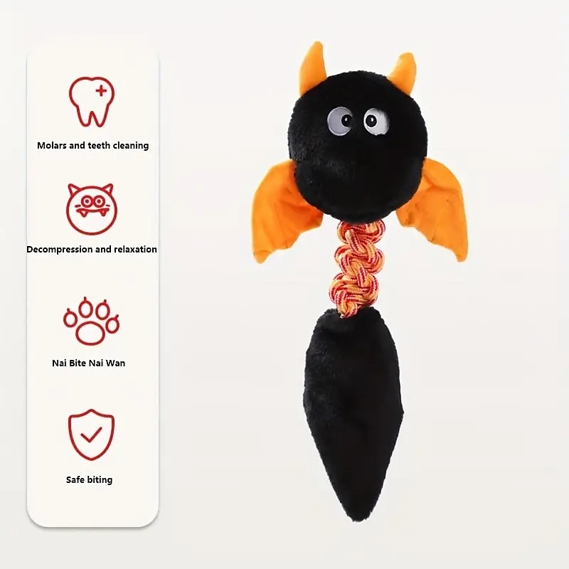 kauwspeeltjes Pluche speelgoed Interactief speelgoed Piepend speelgoed touwen met Duurzaam Drukvrij maken Tandjes touw speelgoed Tandjes speelgoed voor Honden Voor Binnen Voor buiten Huisdierspeelgoed 2025 - $18.49 –P6