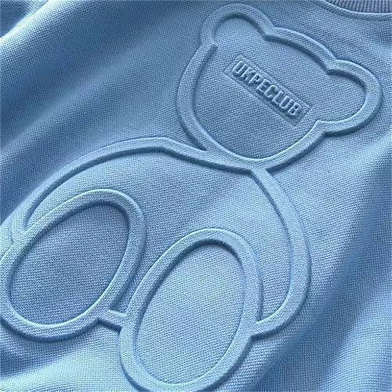Barn Pojkar Tröja Björn Bokstav Långärmad Crewneck Vår Höst Mode Häftig Dagligen Bomull Utomhus Ledigt 2025 - $11.49 –P12