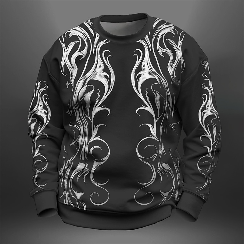 Men's Graphic Totem Sweatshirts Golf Pullover Sweatshirt Long Sleeve Sweatshirt Crew Neck Fashion Daily Casual 3D Print Streetwear Vacation Holiday Print Spring &  Fall 2026 - $30.99 –P5