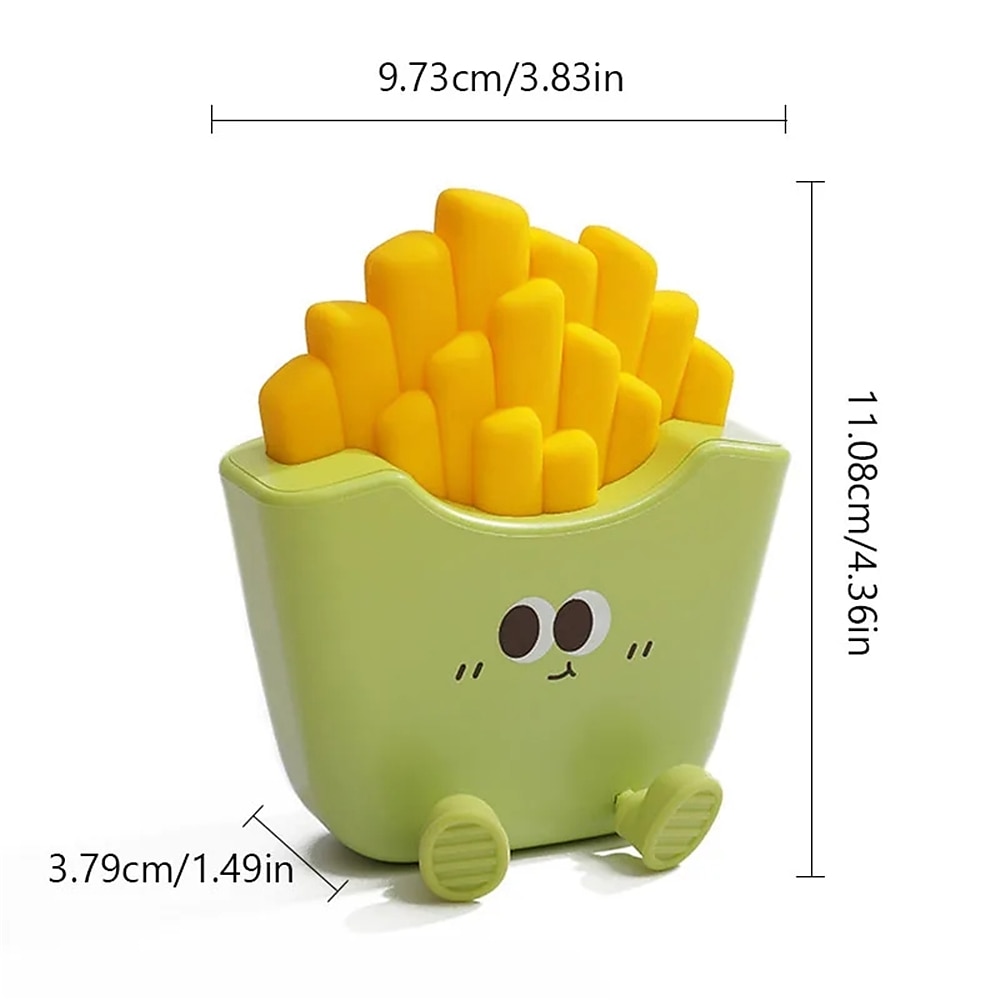 tegneserie kreativ pommes frites nattlys usb oppladbar berøringskontroll nattlampe skrivebordspynt til barnebursdagsgave 1 stk. 2025 - $26.99 –P1