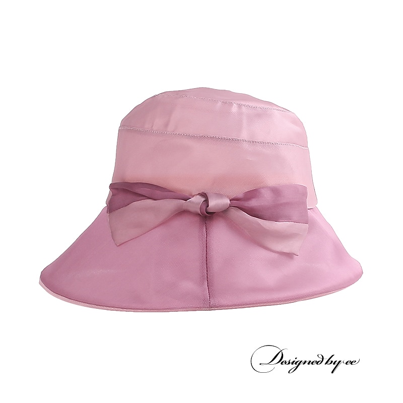 Hats Ice Silk Bucket Hat Floppy Hat Sun Hat Wedding Tea Party Elegant Wedding With Bowknot Splicing Headpiece Headwear 2026 - $51.99 –P8