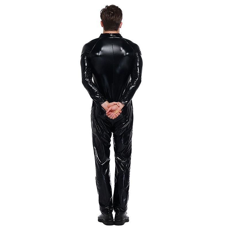 Zentai öltöny Szerepjáték Jelmezek Cicaruha Farsangi jelmez Overall Férfi Női Beépített stílus Tömör szín Spandex Latex Ruha mert Farsang Felnőttek 2025 - $29.99 –P5