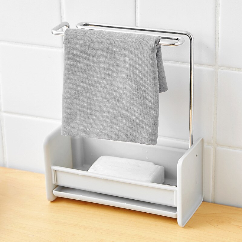 Porta stracci da cucina, porta strofinacci, scarico per lavabo, organizer per spugna, porta sapone, portaoggetti multifunzione, strumenti per il bagno e la cucina del 2025 a $13.99 –P5