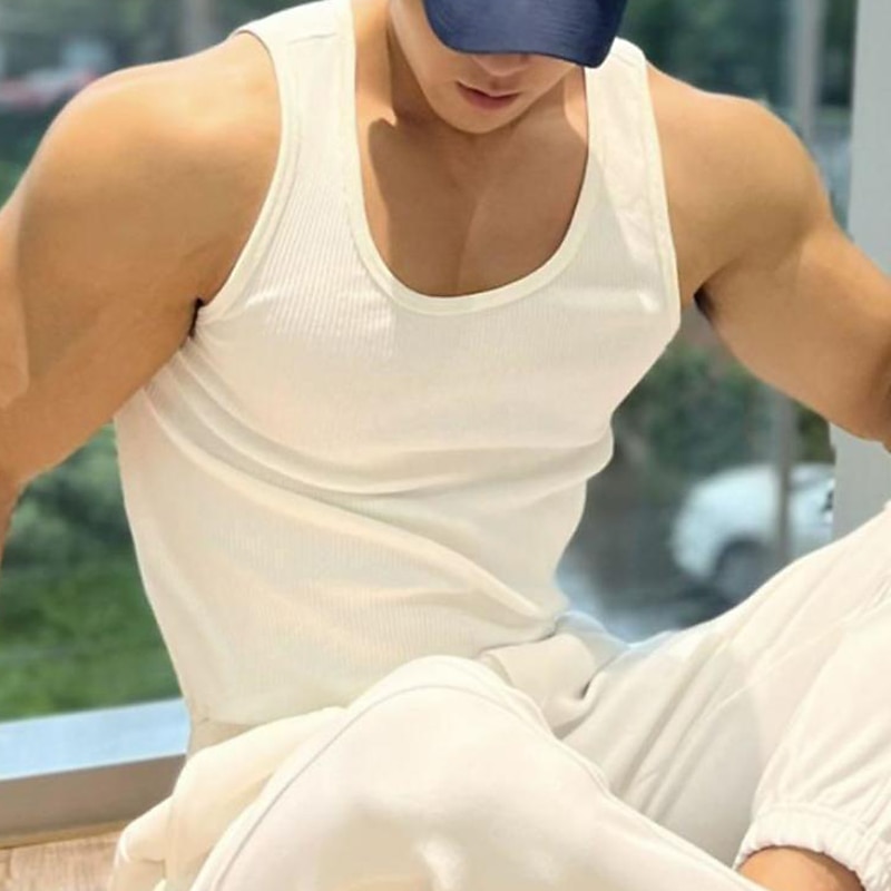 Homens Regata para Academia Regata de Corrida Regata para Esportes Homens Tops Gola Redonda Sem Manga Desportos e Ar livre Férias Para Noite Casual / Diário Secagem Rápida Pavio Humido Respirável de 2026 por $11.99 –P8