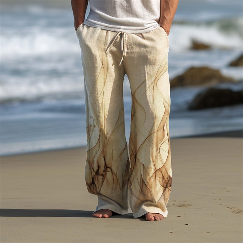 Herren Feuer Freizeithose Hosen Hose Baggy-Hosen Mittlere Taille Vintage Outdoor Streetwear Alltagskleidung Herbst Winter Blau Schwarz Rot 2026 - $31.99 –P9