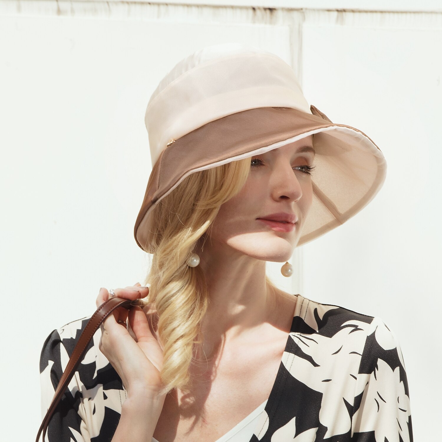 Hats Ice Silk Bucket Hat Floppy Hat Sun Hat Wedding Tea Party Elegant Wedding With Bowknot Splicing Headpiece Headwear 2026 - $51.99 –P4