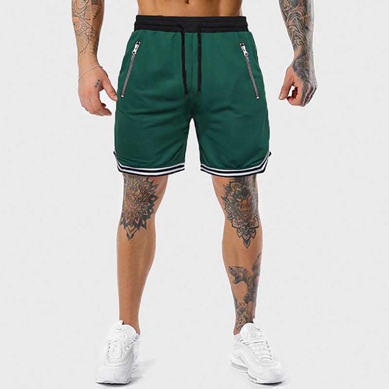 Men's Athletic Shorts Basketball Shorts Running Shorts Gym Shorts Sports Going out Weekend Breathable Quick Dry Running Casual Pocket Drawstring Elastic Waist Plain Knee Length Gymnatics Activewear 2025 - $15.49 –P6