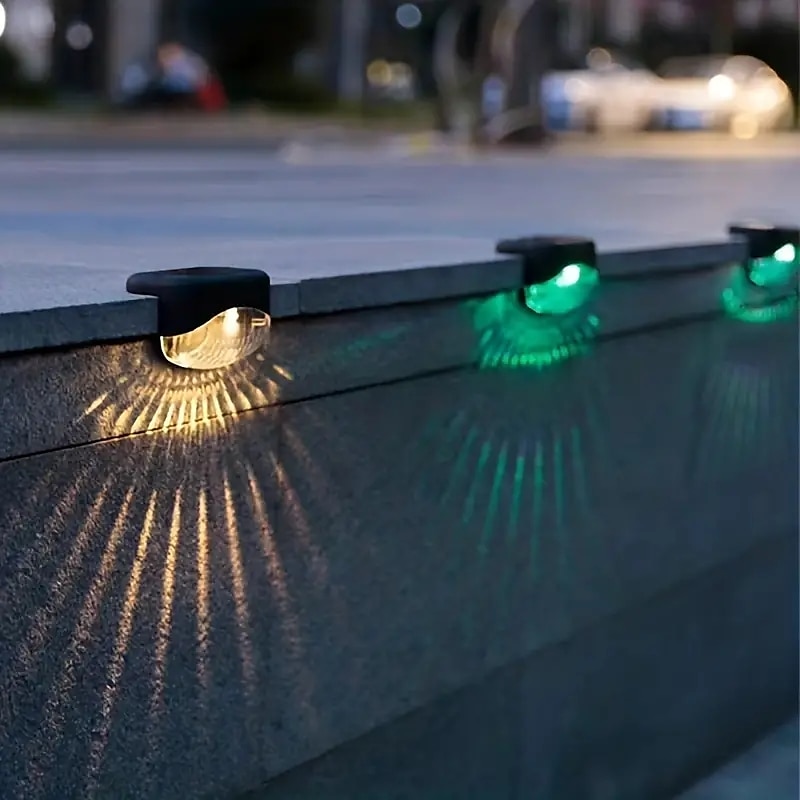 4 luci solari per esterni, impermeabili, cortile, giardino, scenografica villa, parco, balcone, scale, pareti e ringhiere decorate con luci notturne solari del 2025 a $17.99 –P7