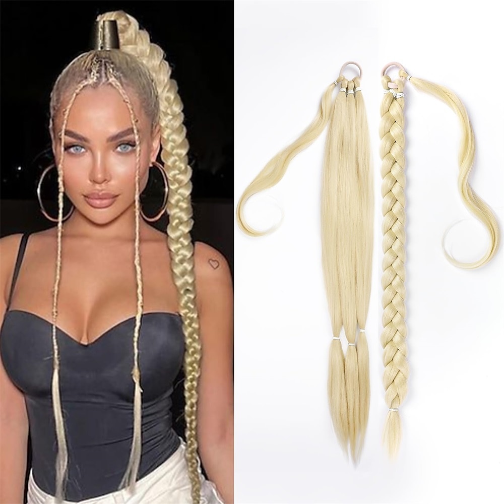 A cordoncino Code Soffice / Naturale / Facile da indossare Capelli sintetici Pezzo di capelli Estensione capelli Liscio 81 cm Da sera / Festa / Serata / Da tutti i giorni del 2025 a $13.99 –P3
