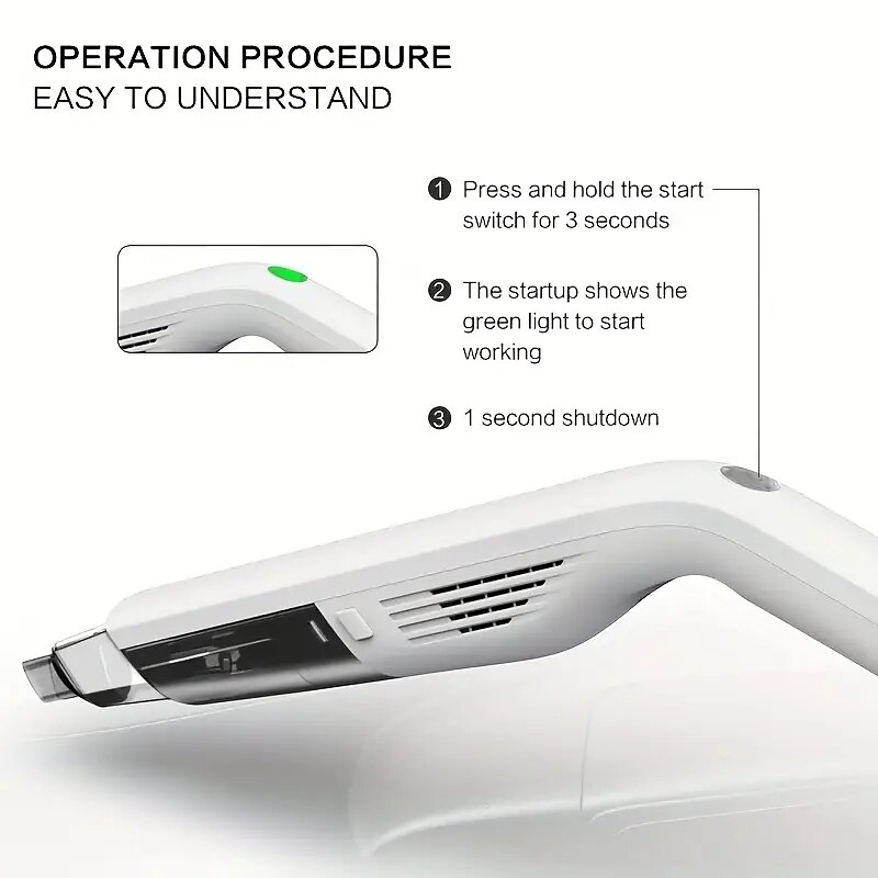 Vacuum Cleaner High Power Car Handheld Vacuum Cleaner Indoor And Car Dry And Wet Dual-use Wireless Charging Three Batteries Large Suction Household Cleaning Duster 2025 - $49.99 –P9