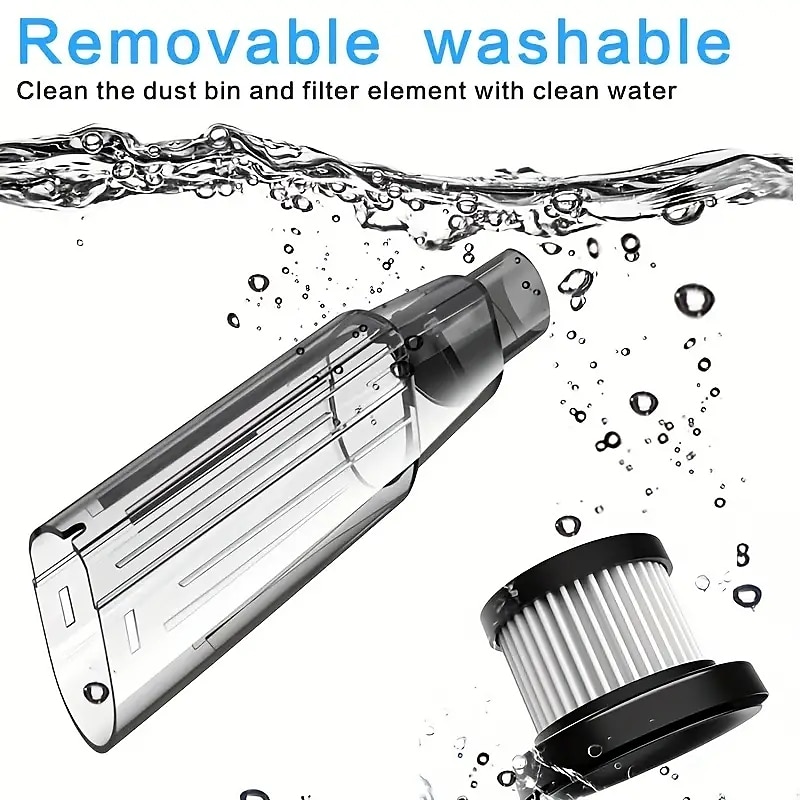 Vacuum Cleaner High Power Car Handheld Vacuum Cleaner Indoor And Car Dry And Wet Dual-use Wireless Charging Three Batteries Large Suction Household Cleaning Duster 2025 - $49.99 –P3