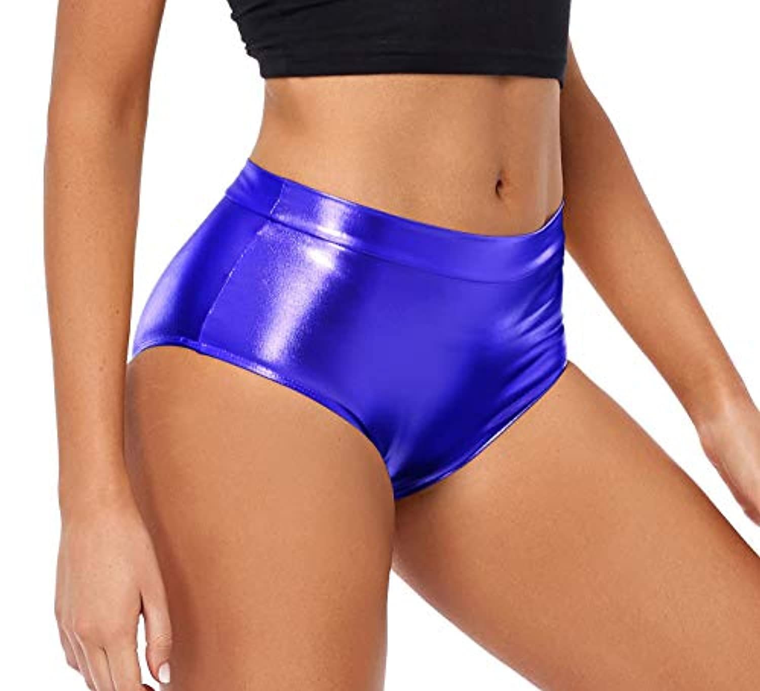Metallisch 1980er Glänzendes Latex-Patent Shorts PU - Leder Figurbetontes Einfarbig Damen Maskerade Party Junggesellinnenabschiedsparty Pride Parade Erwachsene Shorts 2025 - $21.99 –P12