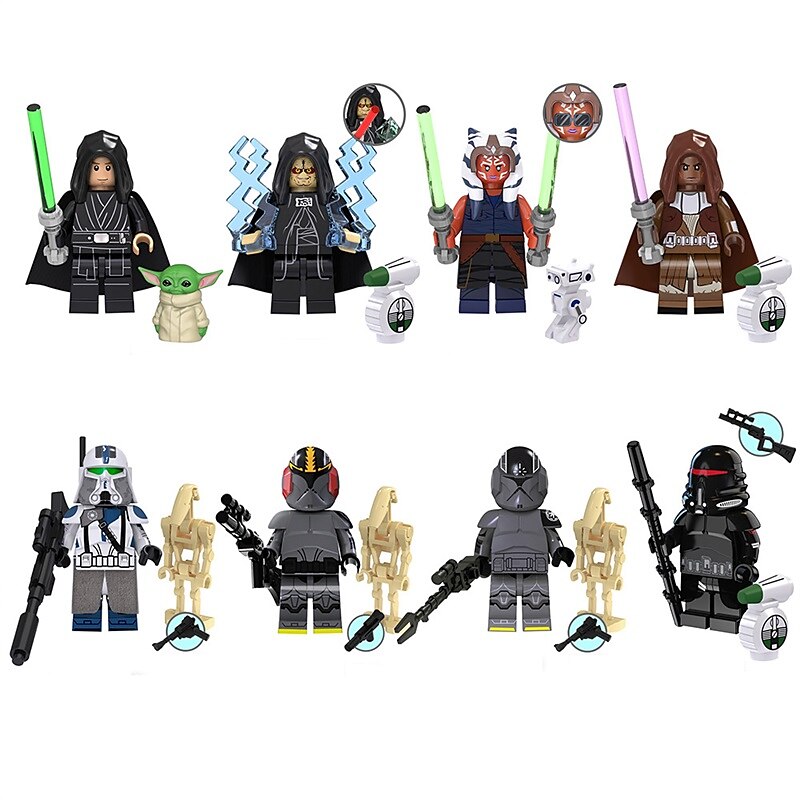 8 Pcs Science Fiction Series Clone Cleaner Asoka Repairman Assembles Humanoid Building Block Toys 2025 - $21.99 –P2