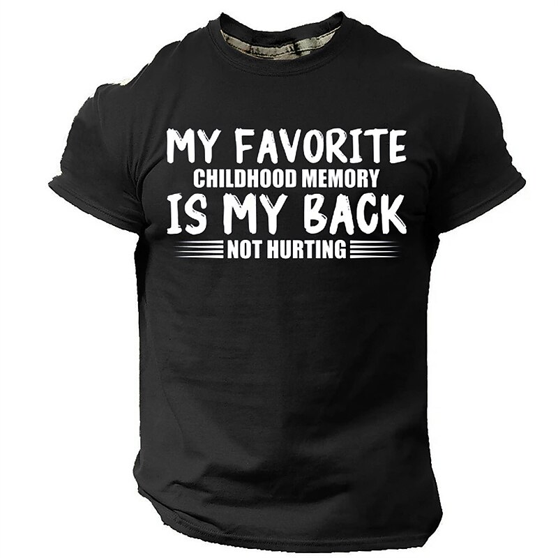 Herren Grafik Buchstabe T Shirt Kurzarm T-Shirt 3D-Druck Rundhalsausschnitt Hemd Täglich Designer Retro Vintage Sport im Freien Ferien Ausgehen Schwarz Armeegrün Dunkelblau Frühling & Sommer 2026 - $19.49 –P3