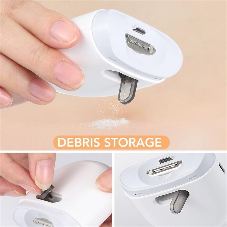 Electric Nail Clippers Automatic Nail Clipper with Light 2 In 1 Fingernail Cutter and File with Nail Scraps Storage USB Rechargeable Safety Fingernail Trimmer for Adults and Baby Nail Care 2025 - $29.99 –P10
