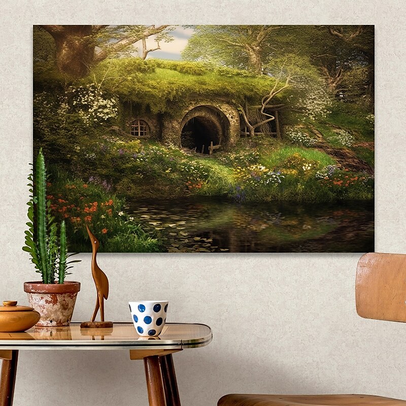 Toile d'art mural de paysage, imprimés et affiches de grotte d'arbre merveilleux, peinture en tissu décoratif pour salon, images sans cadre de 2025 ? $17.49 –P9