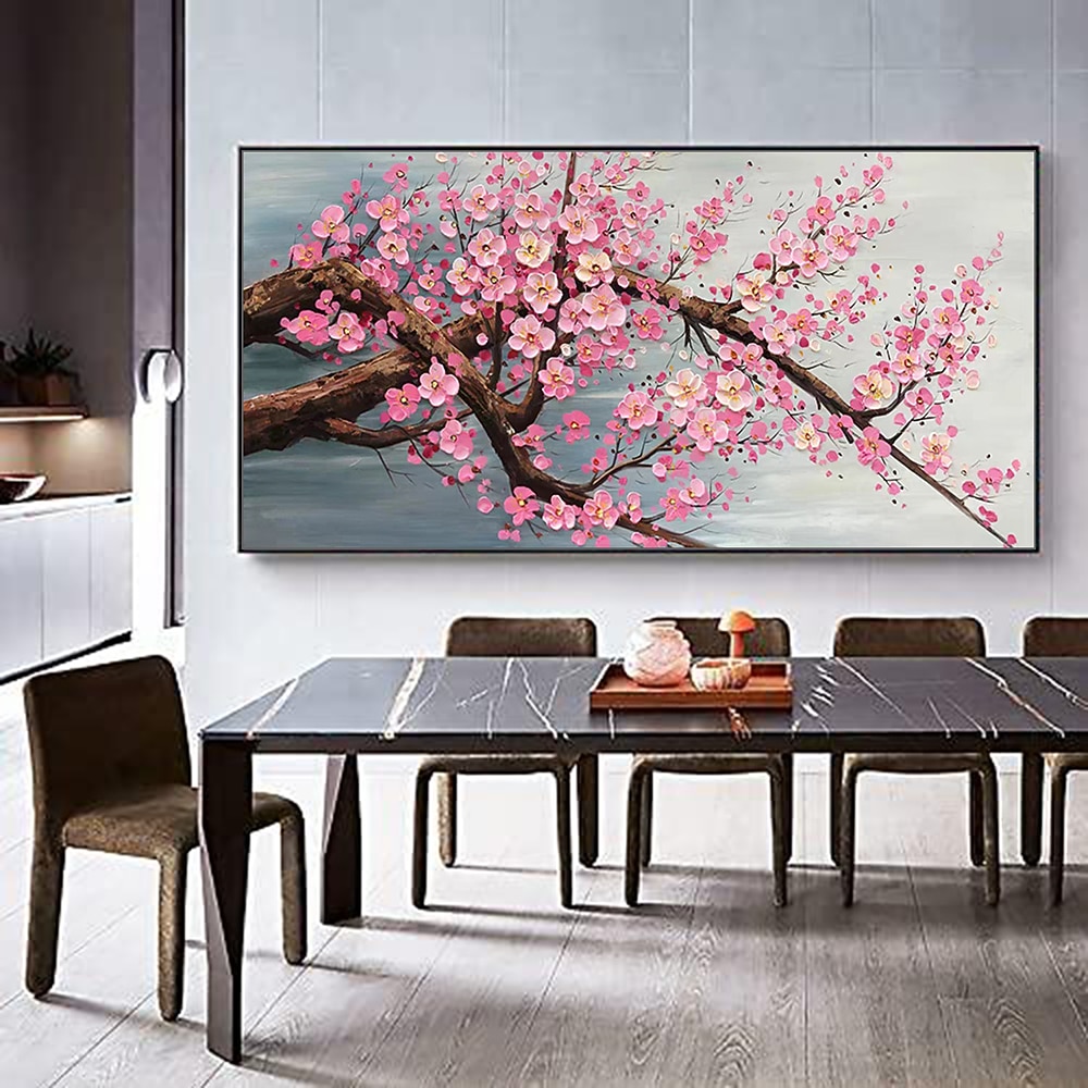 Mintura Handmade Tree Flower Oil Paintings On Canvas Wall Art Decoration Modern Abstract Picture For Home Decor Rolled Frameless Unstretched Painting 2026 - $94.99 –P1