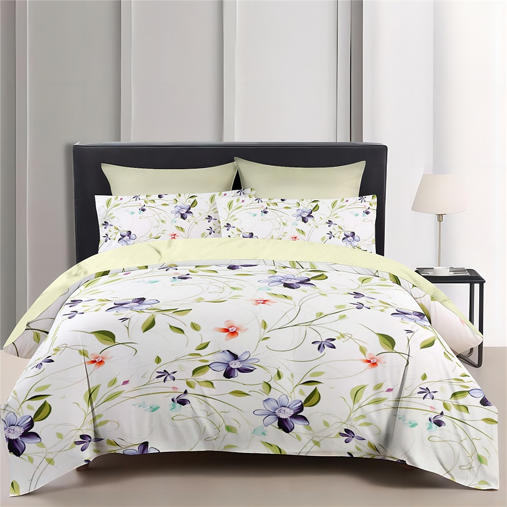 100% Cotton Duvet Cover Set Floral Pattern Comforter Set Soft 3-Piece Luxury Bedding Set Home Decor Dusk Bedding Gift King Queen Full Size 2025 - $60.99 –P4