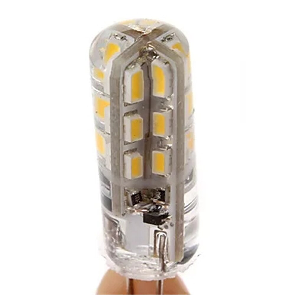 20 pz 10 pz g4 ha condotto la lampadina 2 w 24 led dc12v 3014smd risparmio mini lampada in silicone 360 angolo del fascio sostituire la luce alogena faretto lampadario del 2025 a $21.99 –P5